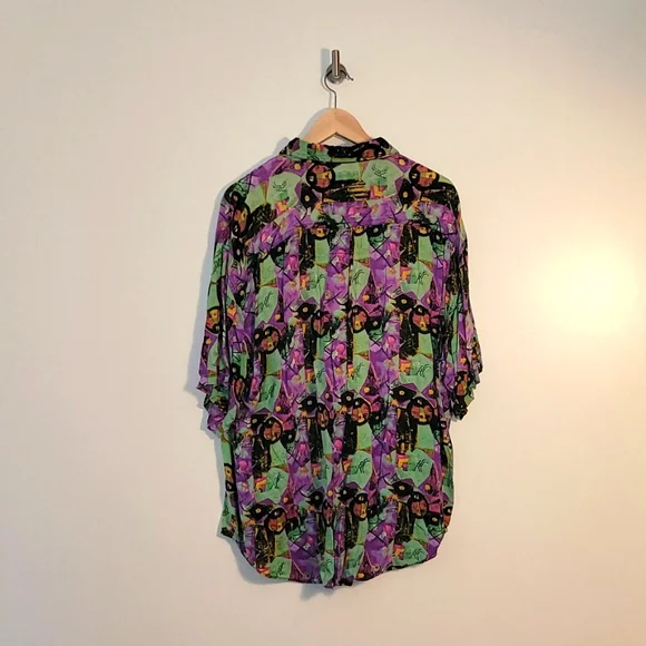80's City Streets SS button down sz. XL - Picture 3 of 5